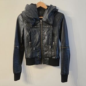 Danier Leather Hooded Jacket